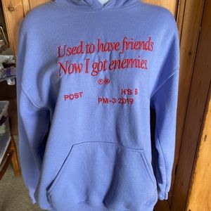 COPY - Purple Post Malone Hoodie, size medium.